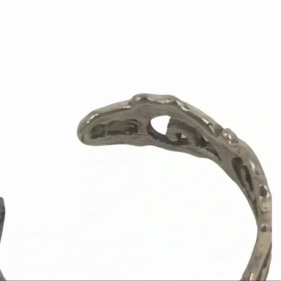 925 STAMPED STERLING SILVER WAVES IN THE WIND ADJUSTABLE TOE RING SIZE XS - Picture 10 of 13